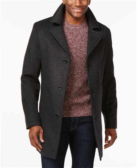 michael kors men's wool overcoat